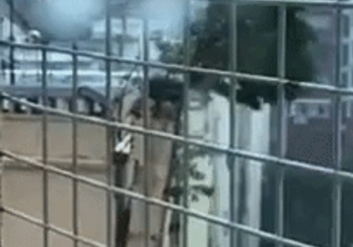 Hong Kong Building Partially Crumbles After Typhoon Mangkhut Hits