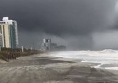 Waterspout Sweeps Onshore in Myrtle Beach