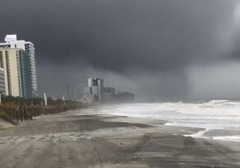 Waterspout Sweeps Onshore in Myrtle Beach