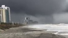 Waterspout Sweeps Onshore in Myrtle Beach