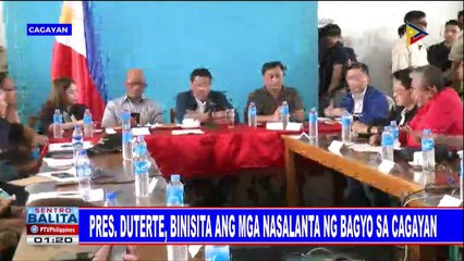 Pres. #Duterte, binisita ang mga nasalanta ng bagyo sa Cagayan