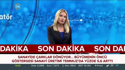 Sanayi üretimi temmuzda arttı
