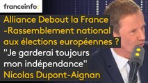 Alliance Debout la France-Rassemblement national aux élections européennes ? 