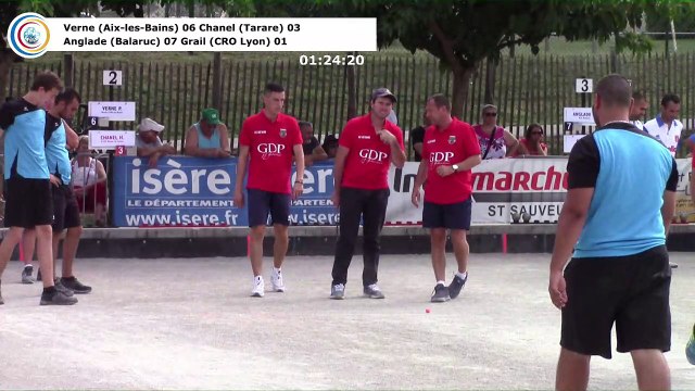 Demi-finales, première étape du Super 16 Masculin, Saint-Pierre de Chérennes 2018