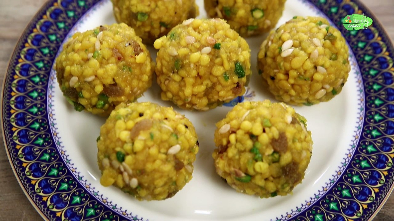 Motichoor Ladoo Recipe | How To Make Motichur Laddu At Home | Boondi Laddu Recipe In Telugu