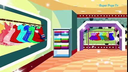 Minnie Mouse Wearing A Skirt When Go Shopping With Mom! Learn Colors For Kids With Mickey Mouse