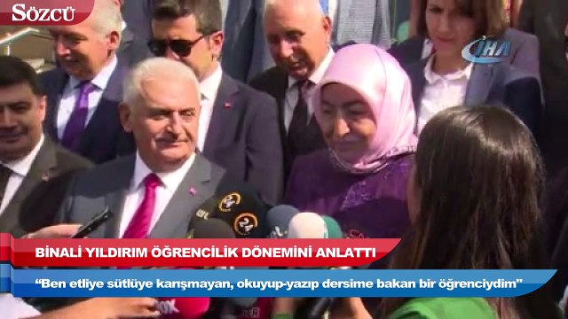TBMM Başkanı Yıldırım Ben etliye sütlüye karışmayan bir öğrenciydim