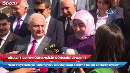TBMM Başkanı Yıldırım Ben etliye sütlüye karışmayan bir öğrenciydim