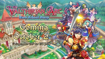 Valthirian Arc : Hero School Story - Trailer date de sortie