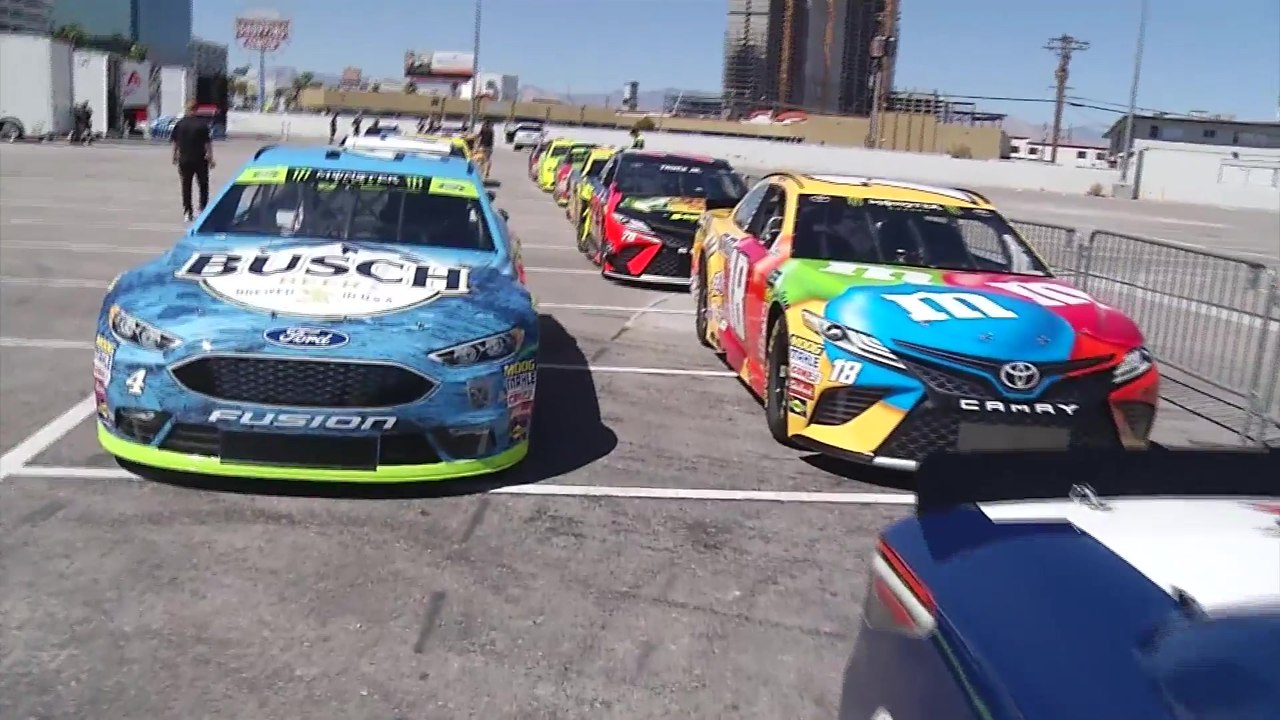NASCAR Cars Staged at the Las Vegas Convention Center
