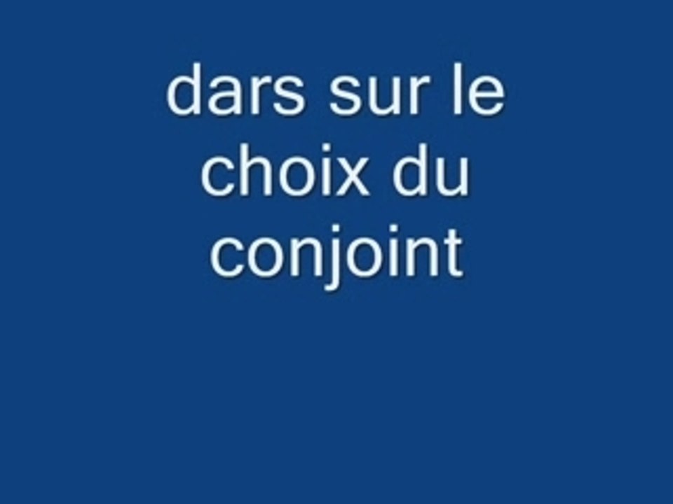 Le choix du conjoint en islam
