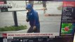 Un journaliste météo en fait un peu trop face aux vents violents de l’ouragan Florence