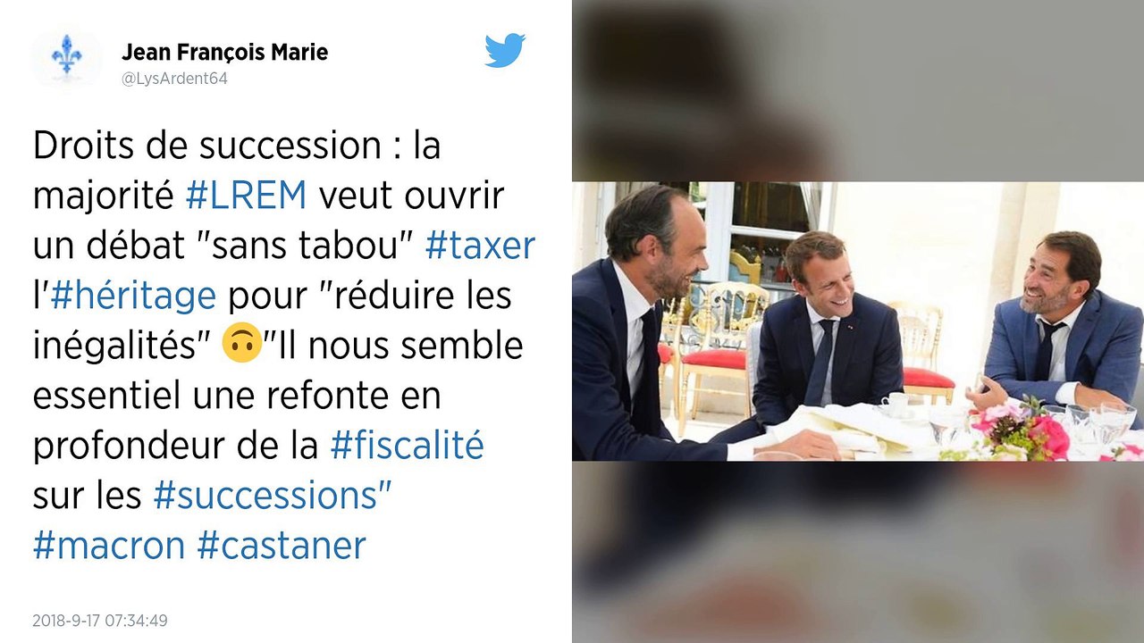 Droits de succession : la majorité veut une « réflexion sans tabou".