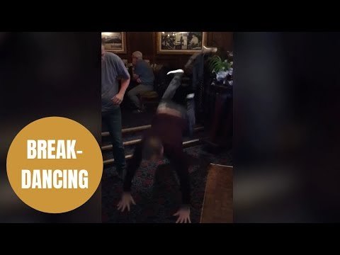 Hilarious footage shows pub-goer failed attempt to do the Worm