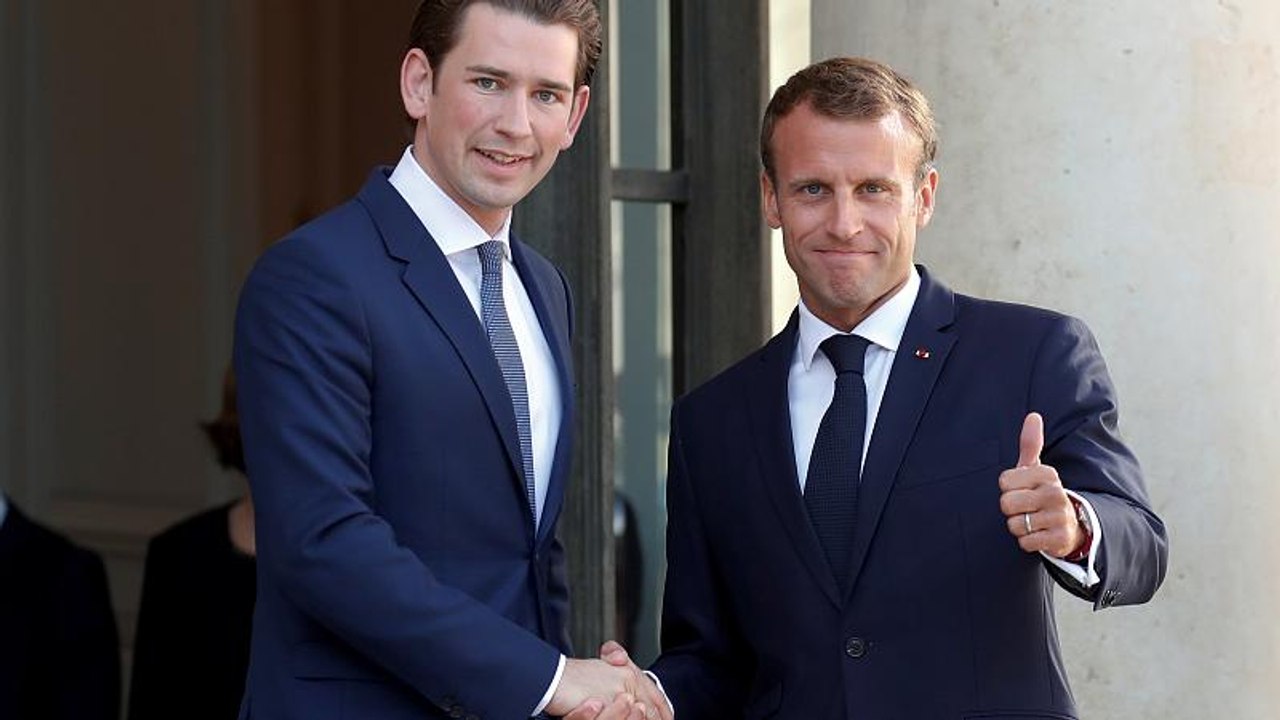 Migration: Macron (40) und Kurz (32) demonstrieren Einigkeit