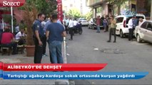 Alibeyköy’de sokak ortasında dehşet