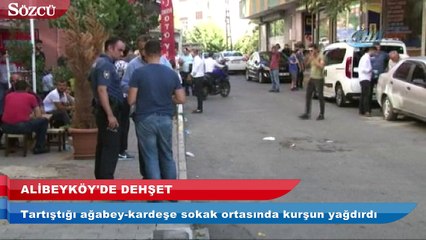 Alibeyköy’de sokak ortasında dehşet
