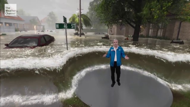 Une tempête que vous n'avez jamais vu avant à la TV