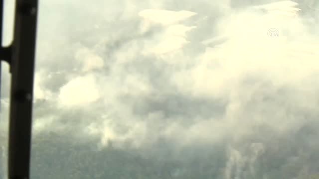 Bakan Pakdemirli, Kumluca'da Yangın Bölgesini Havadan İnceledi