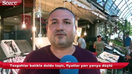 Tezgahlar balıkla doldu taştı