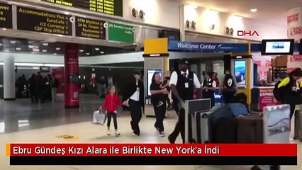 Ebru Gündeş Kızı Alara ile Birlikte New York'a İndi