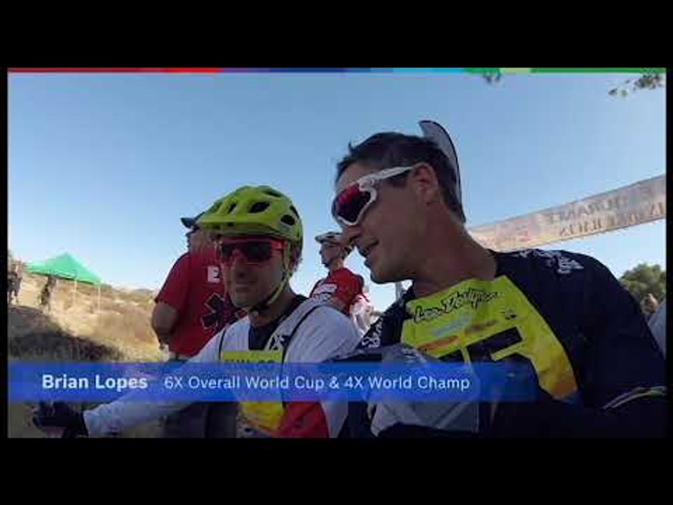 Brian Lopes likes e-mountain bikes