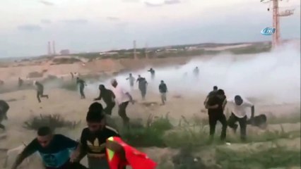 - İsrail Deniz Ablukasını Kırmak İsteyen 95 Filistinli'yi Yaraladı