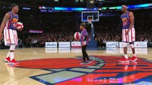 Une petite fille fait le show avec les Harlem Globetrotters