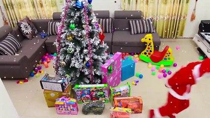 Funny Baby with Toys Gifts Christmas Song Music for Children