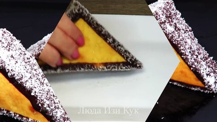 Красивое БИСКВИТНОЕ ПИРОЖНОЕ на скорую руку быстрая СЛАДКАЯ ВЫПЕЧКА ДЕСЕРТ К ЧАЮ
