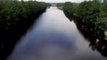 Drone Footage Shows Flooded Interstate Road in North Carolina After Hurricane Florence