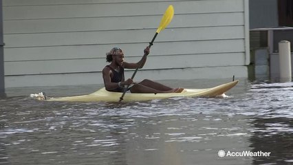 Devastating flooding in Conway, South Carolina