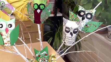 Cách làm đồ trang trí handmade ngộ nghĩnh bằng lõi giấy vệ sinh 6