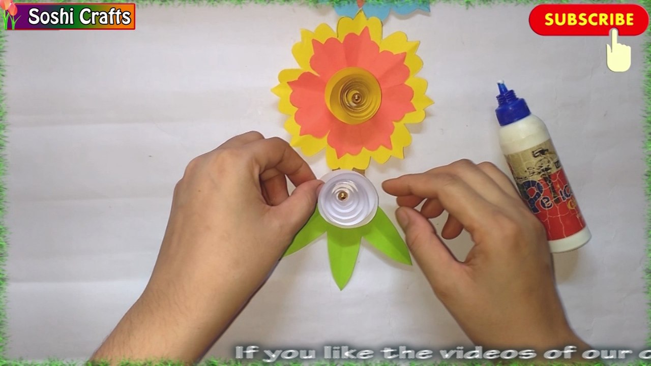 DIY: Wall Hanging !!! How to make amazing paper flower wall hanging!!!