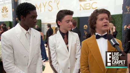 -Stranger Things- Stars Tease Season 3 at 2018 Emmys - E! Live from the Red Carpet - YouTube