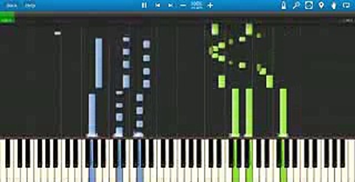 （銀魂゜Gintama 2015 ED3）Glorious Days【適当に採譜してみた】 ( Synthesia Piano Sheet)