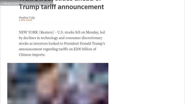 Wall Street Slides In Anticipation of Trump Tariff Announcement