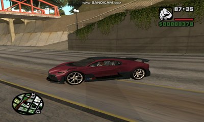 OMG!!! BUGATTI IN GTA SAN ANDREAS [FASTEST CAR]
