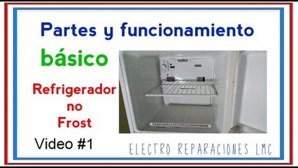 Refrigerador no frost.  estructura y funcionamiento básico (video 1)