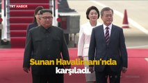 Güney Kore ve Kuzey Kore liderleri Pyongyang'da buluştu