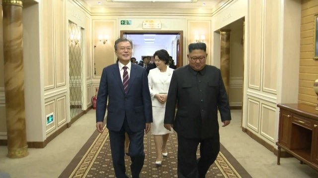 '평화, 새로운 미래' 2018 남북정상회담 평양 1일차 (19) / YTN