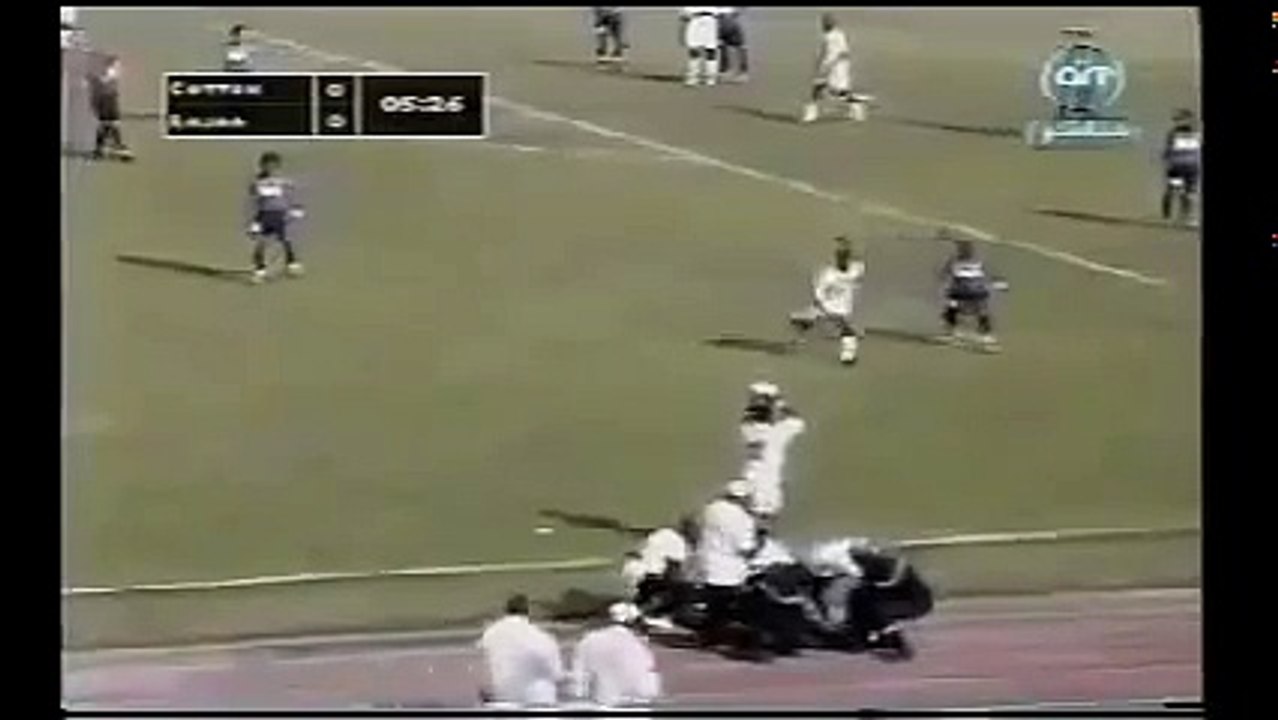 الشوط الاول مباراة الرجاء البيضاوي و القطن الكاميروني 0-0 اياب نهائي كأس الكاف2003
