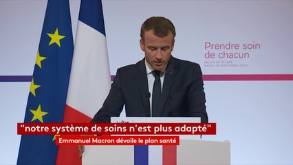 Macron : le système de santé ne souffre pas d'un "sous-financement" mais d'un "défaut d'organisation"
