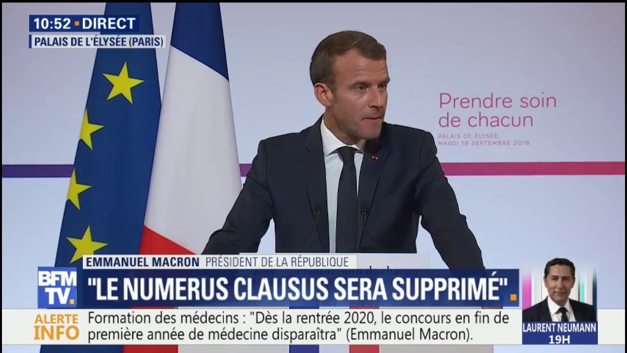 "Les premiers assistants médicaux arriveront dès 2019", annonce Emmanuel Macron qui prévoit d'en financer "autant que de besoins"