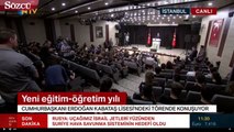 Cumhurbaşkanı Erdoğan Kabataş Lisesi’nde konuştu