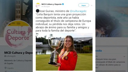 Ministro Deporte, sobre Celia Barquín: "Tenía una gran proyección, su pérdida nos deja rotos"