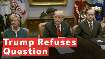 Trump Refuses To Answer Reporter's 'Ridiculous Question'