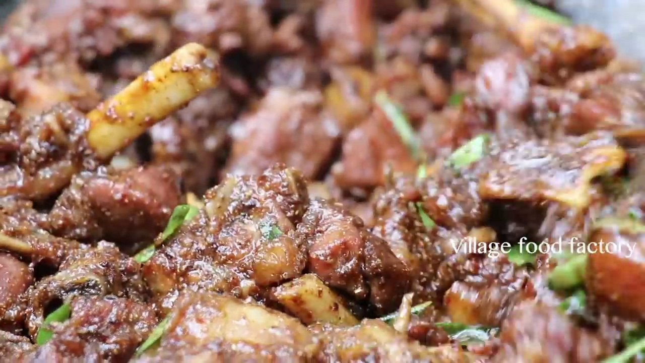 Mutton Ghee Roast Prepared By My Daddy Arumugam Village Food