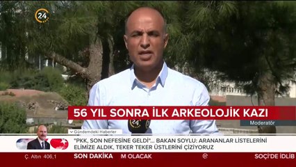 56 yıl sonra ilk arkeolojik kazı