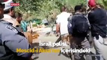 İsrail polisinden Mescid-i Aksa korumalarına ve cemaate saldırı